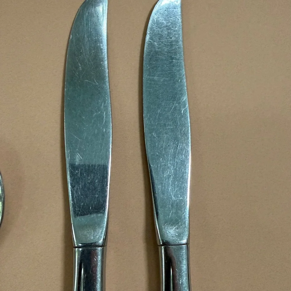 Oneida Rogers Premier La Rose Stainless Flatware Set 9pc Vintage Forks Spoons